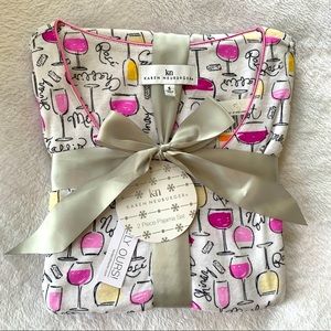 Karen Neuburger Wine Print Pajamas Sleepwear 🍷